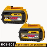 2 Packs 12.0 Ah DCB609 Replace for DeWalt 20V/60V MAX Battery Compatible with DeWalt FlexVolt DCB609