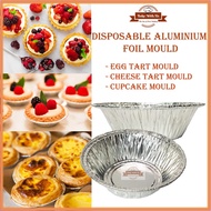 25 / 50 PCS - 7 CM Disposable Aluminium Foil Egg Tart Mould / Fruit Tart Mold / Cupcake Mould Tart M