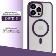 Ốp cảm giác da chống vàng Spigen chính hãng cho Iphone 15 Pro Max / iPhone 14 Pro Max / iPhone 14 Pl