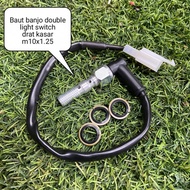 Banjo bolt double banjo light switch brake bolt switch coarse thread switch