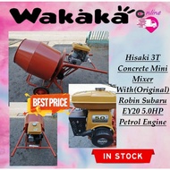 Hisaki 3T Concrete Mini Mixer With(Original)subayu Robin Engine