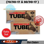 Promo - Paket Ban Dalam Motor Bebek Maxxis 70/90 &amp; 80/90 Ring 17