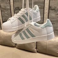Dbearflagship Adidas Clover Gold Label shell toe sneakers white shoes all-match campus couple casual