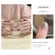 Son Móng Tay Màu Dâu Cam Orange Mood Lâu Trôi Không Cần Nướng Nhanh Khô Son Dưỡng Ẩm Làm Trắng Cho M