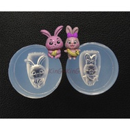 July Rabbit - silicone mold for making 3D nail decoration charms