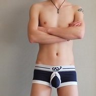 Men Underwear Modal 80s Underwear Grooveless Boxer Fashion Men's Classic Boxer Briefs