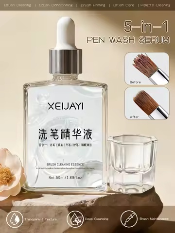 1pc 50ml Acrylic Nail Brush Cleaner Acrylic Brush Cleaner Liquid, Nail Gel Brush Cleaner Nail Artist