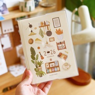 2026 Akishima B6 Schedule Handbook Hand-Painted Illustration Book Monthly Plan Weekly Plan Planner 2