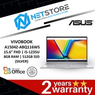 ASUS VIVOBOOK 15 A1504Z-ABQ116WS 15.6 FHD LAPTOP COOL SILVER ( I5-1235U, 8GB, 512GB SSD, Intel, W11, HS ) - 90NB1022-M00510