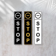 Acrylic Sign STOP DOOR | Acrylic STOP DOOR DAMAGED