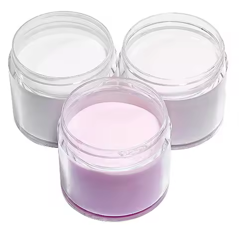 3Colors 1 pc Acrylic Powder for Nails Art Polymer Tips Builder Pink Clear White Nails Professional A