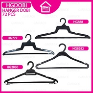 [GMRACK] HANGER DOBI HANGER BAJU HANGER LAUNDRY (BLACK) 72 PCS HG888 HG777 HG8282 HG2830