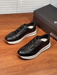 Authentic Ecco Men's รองเท้าลำลอง รองเท้าหนัง รองเท้าวิ่ง รองเท้าผ้าใบ AY1014043