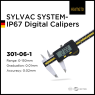 ASIMETO IP67 DIGITAL CALIPER TWO BUTTONS 0-150MM/0-6" RESOLUTION: 0.01MM/.0005" SYLVAC SYSTEM