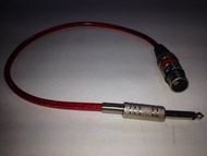 สายสัญญาณภาพ และเสียง สายไมค์ MONO หัวแจ็ค Jack cannon female XLR - MIC MONO male Cable ยาว 0.5 เมตร 50cm.ราคา1เส้น MIC to MIXER cable