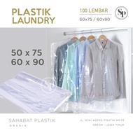 KEMEJA Super 5 Sheets Plastic LAUNDRY HANGER 5x75 Plastic Clothes 6x9 Plastic Shirt PP Clear RZY