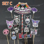 [Hot Item] - Cake Topper Birthday - Kuromi - Set C