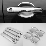For TOYOTA COROLLA ALTIS 2003-2013 chrome silver car door handle bowl cover，ALTIS door handle chrome trim