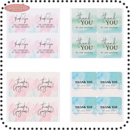 LIKE 100PCS Thank You Stickers Watercolor Pink Blue Gift Wrapping Party Supplies Gorgeous