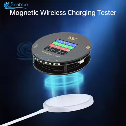 WPX-0001A 1.54" LCD Wireless Charger Tester Qi2/MPP 25W Fast Charging Voltage/Current/Power Meter Ty