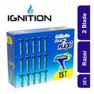 Gillette Blue 2 Flexi Disposable Razor 15's