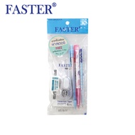 FASTER (ฟาสเตอร์) เซ็ตเครื่องเขียน 5 ชิ้น รหัส ST-SET1