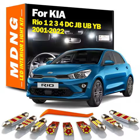 MDNG Canbus For KIA Rio 1 2 3 4 DC JB UB YB 2001-2019 2020 2021 2022 Vehicle Lamp LED Interior Dome 