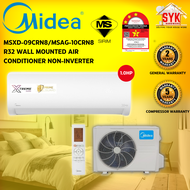 SYK Midea Non Inverter Aircond 1Hp MSAG-10CRN8 Air Cond 1hp Xtreme Dura R32 Air Conditioner Aircon Penghawa Dingin Midea