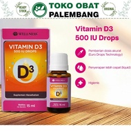 WELLNESS VITAMIN D3 500 IU DROPS 15ML VIT D3 DROPS 500IU EURO DROP IMMUNITY BONE TEETH
