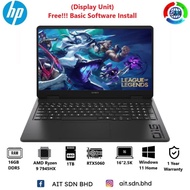 Hp Omen 16-ap0084AX 16"2.5K Gaming Laptop AMD Ryzen™ 9 7945HX 16GB 1TB SSD RTX5060 8GB W11 (Display 