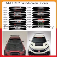 MAXIM 2 WINDSCREEN STICKER (NEW ICOM)