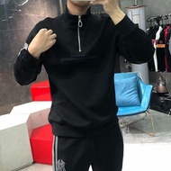 LMB-2022 ชายเสื้อคอเต่าคับแน่นสบาย ๆ ครึ่งซิปเสื้อกันหนาว HM-207