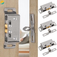2/4/6Sets Door Clip Buckle Double Roller Touch Beads Cabinet Door Switch Lock for Wardrobe Kitchen Cabinet Doors Hardware Tool