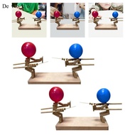 [Devoko] Wooden Fence Puppets, Balloon Bamboo Man Fight, 2 Player Wooden Bots Fighting Game for Adul
