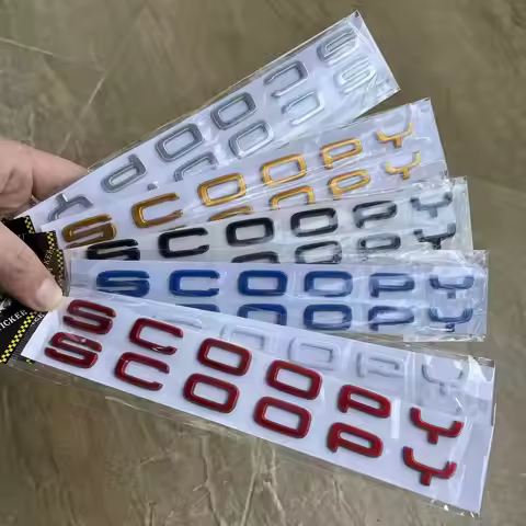 Motorcycle Accessories Six Colors SCOOPY Label Modification 3D Waterproofing Side Stickers For HONDA