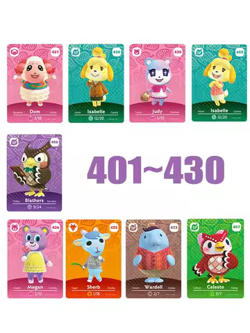 Villager Card 401-437 Compatible Switch NS WIIU Animals Crossing Amxxbo Game Cards Tag NFC Animals S