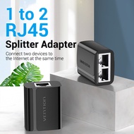 VENTION Barrel Splitter Adapter 1 in 2 Out RJ45 Black - IPT