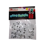 MATA 5mm plastic eyes black eyelashes moving eyes