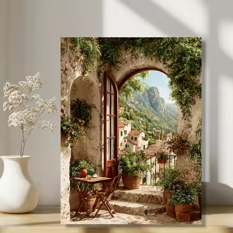 1000 PCS Puzzles for Adults , Tuscan Countryside Scenery Jigsaw Puzzles Educational Games Colorful P