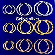 925 SILVER EARRINGS WITH GOLD PLATED