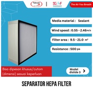 Separator HEPA Filter - Penyaring Udara Ruangan &amp; Filter Cabinet