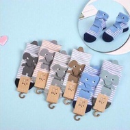 [Free 1 Strawberry Ring] Combo of 3-5 Pairs of Elephant-shaped Children's Socks/Socks, Thick, Warm W