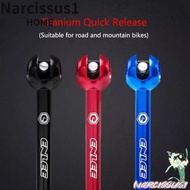 NARCISSUS Titanium Ti Skewer QR, Aluminum Alloy Black Red Blue Bicycle Quick Release Skewer Lever,  
