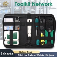 GAINTECH TOOLKIT Network Repair 10in1 / NETWORK TOOLKIT / PAKET LENGKAP TANG KRIMPING CRIMPING 315 TOOL TANG POTONG , CONECTOR RJ45 CAT 5E , TESTER LAN RJ45