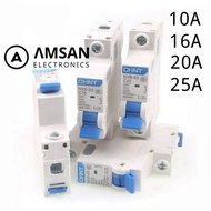 MCB CHINT NXB-63 6kA 1P 10A 16A 20A 25A 1 Pole IEC60898-1 Type-C MCB 1 Phase