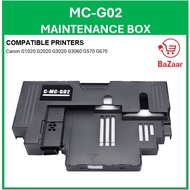 Compatible MC-G02 Maintenance Box with Chip Canon G1020 G2020 G3020 G3060 G570 G670 MC G02 G 02 Cart