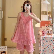🫰🏻 Sweetie Store 🫰🏻 [ READY STOCK ] Women Pyjamas Set Ice Silk Nightwear With 6 Colour