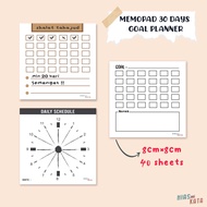Memo pad Goals Planner Daily Schedule 32 sheets