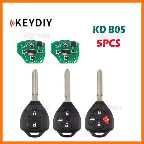 5pcs Keydiy KD B05 Universal Remote Key B05-2 B05-3 B05-4 for Toyota Style KD B Series Car Remote Ke