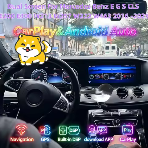 Qualcomm 2K Screen For Mercedes Benz E G S CLS E200 E300 W213 W257 W222 W463 2016-2025 Navigation Bl